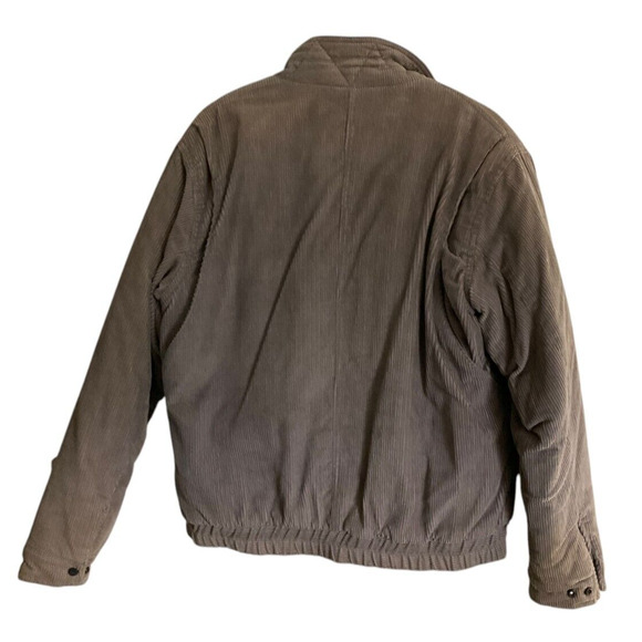 Woodlands Men's Large Vintage Jacket Corduroy Quilted David Peyser Snap Pockets - Picture 2 of 13